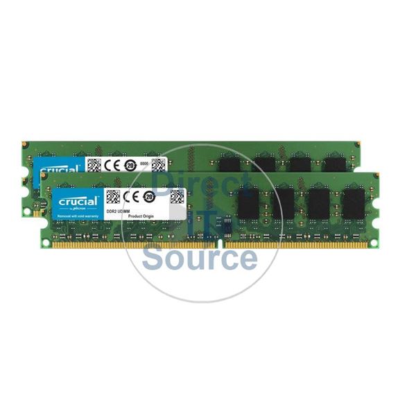 Crucial CT25664AA800.C16FH - 2GB DDR2 PC2-6400 Non-ECC Unbuffered 240-Pins Memory