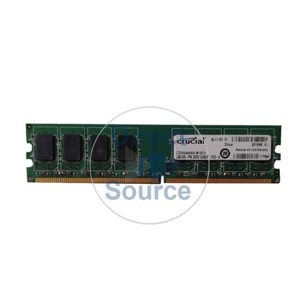 Crucial CT25664AA800.M16FJ1 - 2GB DDR2 PC2-6400 Non-ECC Unbuffered 240-Pins Memory