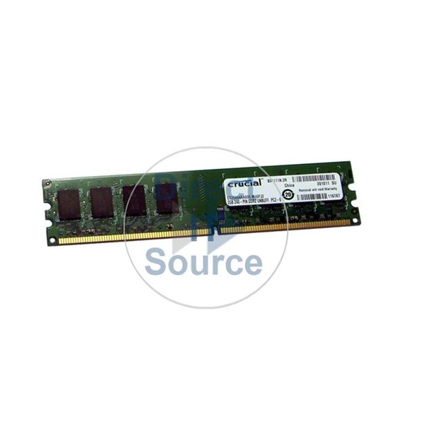 Crucial CT25664AA800.M16FJ2 - 2GB DDR2 PC2-6400 Non-ECC Unbuffered 240-Pins Memory