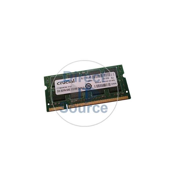Crucial CT25664AC667.K16F - 2GB DDR2 PC2-5300 200-Pins Memory