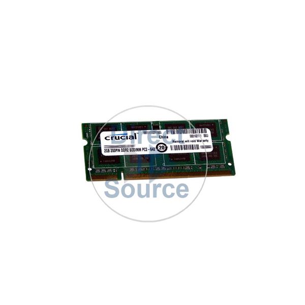 Crucial CT25664AC800 - 2GB DDR2 PC2-6400 Non-ECC Unbuffered Memory