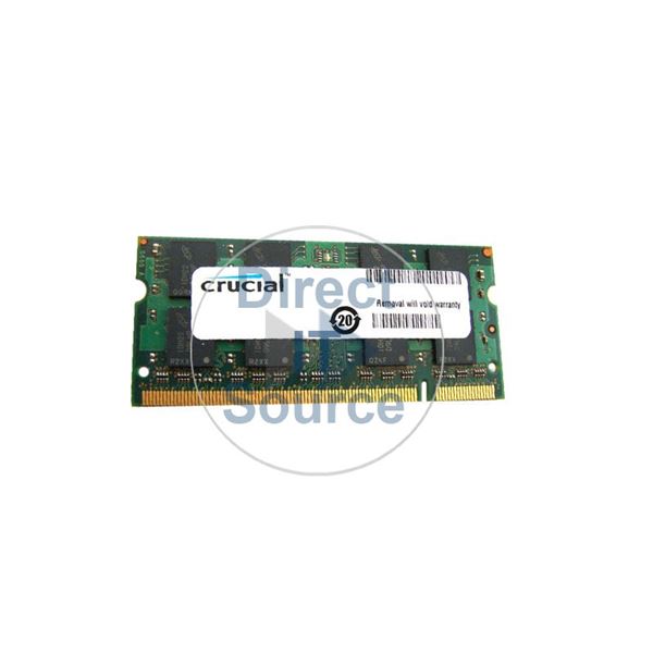 Crucial CT25664AC800.M16FJ2 - 2GB DDR2 PC2-6400 200-Pins Memory
