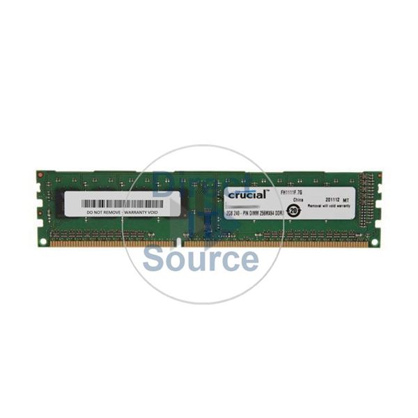 Crucial CT25664BA1067.16SFB1 - 2GB DDR3 PC3-8500 Non-ECC Unbuffered Memory