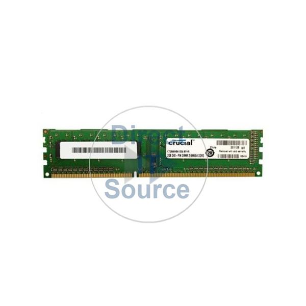 Crucial CT25664BA1339.8FHR - 2GB DDR3 PC3-10600 Non-ECC Unbuffered Memory