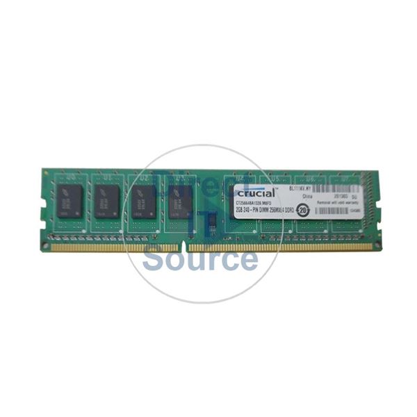 Crucial CT25664BA1339.M8FD - 2GB DDR3 PC3-10600 Non-ECC Unbuffered 240-Pins Memory