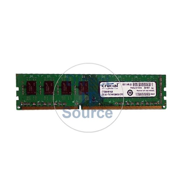 Crucial CT25664BA160B - 2GB DDR3 PC3-12800 Non-ECC Unbuffered 240-Pins Memory