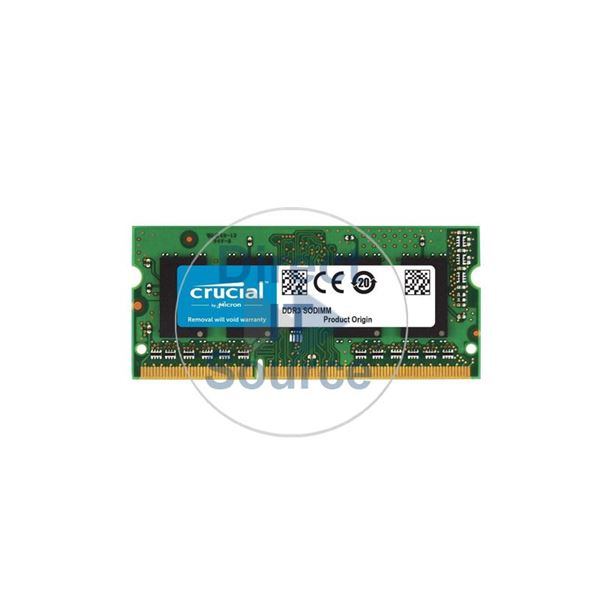 Crucial CT25664BF160BA - 2GB DDR3 PC3-12800 Non-ECC Unbuffered 204-Pins Memory