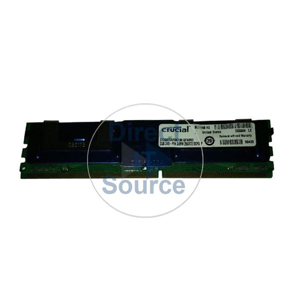Crucial CT25672AF667.M18FA0N8 - 2GB DDR2 PC2-5300 ECC Fully Buffered 240-Pins Memory