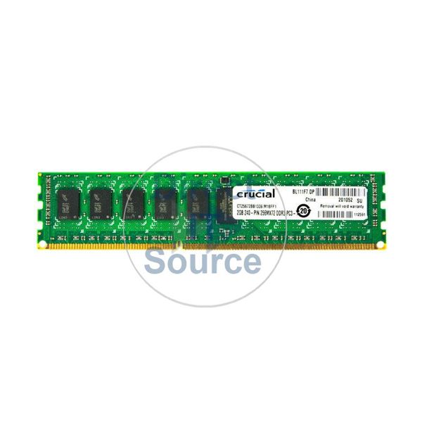 Crucial CT25672BB1339.M18FF1 - 2GB DDR3 PC3-10600 ECC Registered 240-Pins Memory