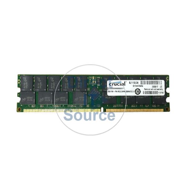 Crucial CT25672Y40B - 2GB DDR PC-3200 ECC Registered 184-Pins Memory
