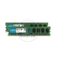 Crucial CT2CP25664AA1067 - 4GB 2x2GB DDR2 PC2-8500 Non-ECC Unbuffered 240-Pins Memory