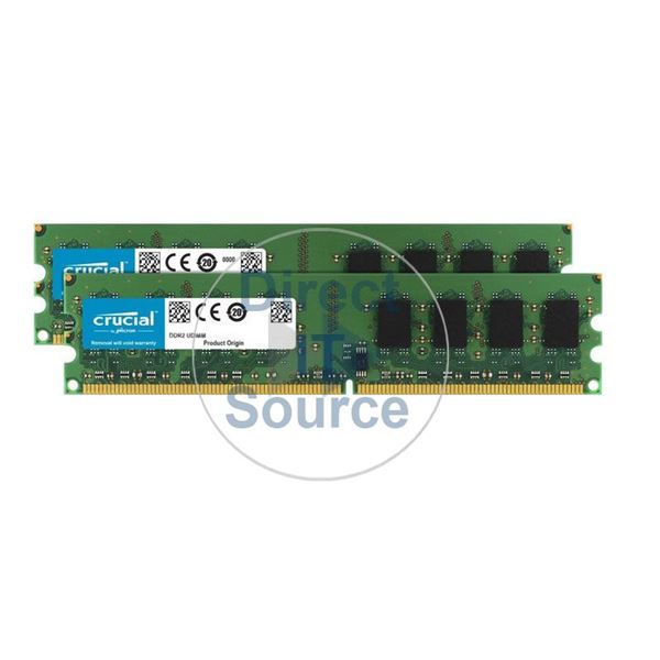 Crucial CT2CP25664AA667 - 4GB 2x2GB DDR2 PC2-5300 240-Pins Memory