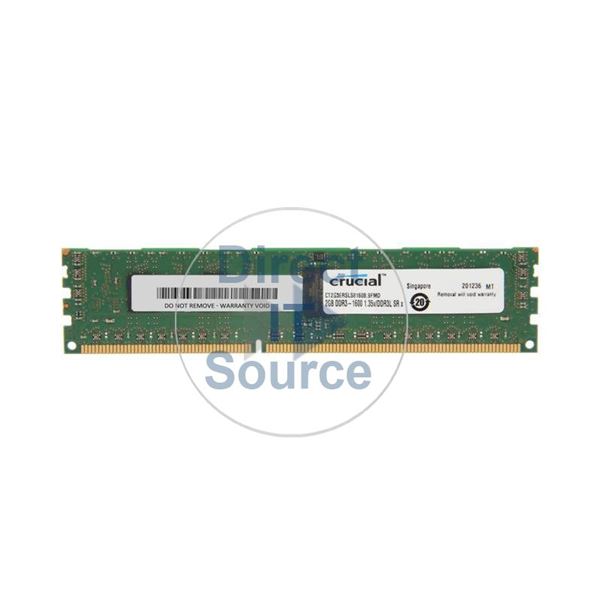 Crucial CT2G3ERSLS8160B - 2GB DDR3 PC3-12800 ECC Registered 240-Pins Memory