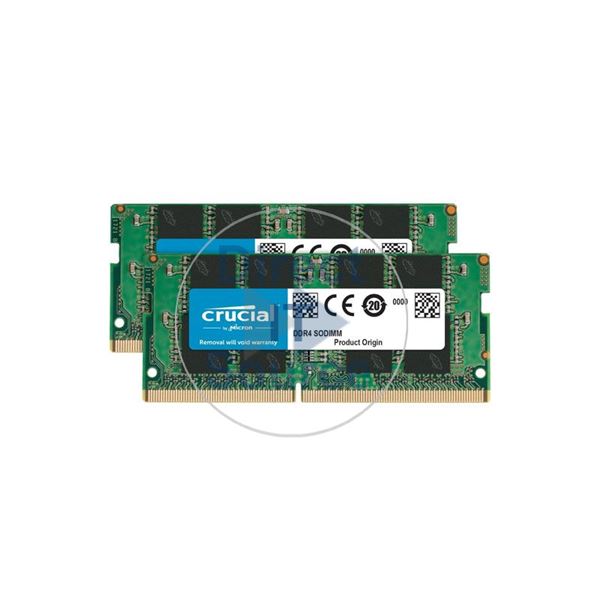 Crucial CT2K16G4S24AM - 32GB 2x16GB DDR4 PC4-19200 Non-ECC Unbuffered 260-Pins Memory