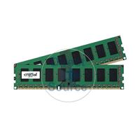 Crucial CT2K25664BA160BA - 4GB 2x2GB DDR3 PC3-12800 240-Pins Memory