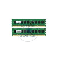 Crucial CT2K8G3W186DM - 16GB 2x8GB DDR3 PC3-14900 ECC Unbuffered 240-Pins Memory