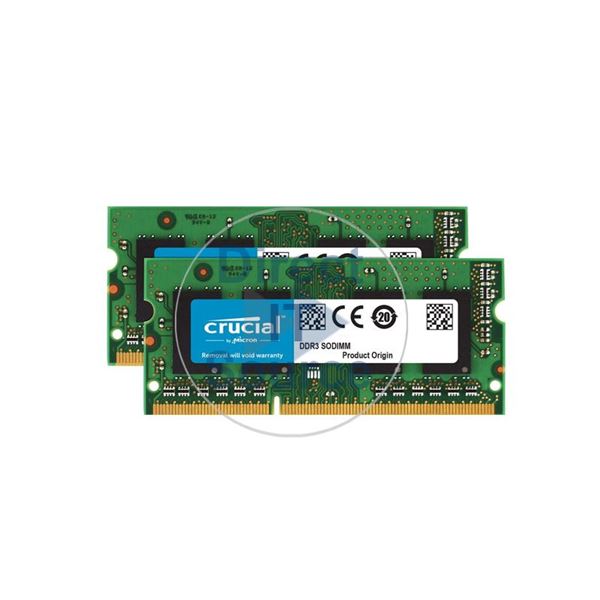 Crucial CT2KIT102472BF160B - 16GB 2x8GB DDR3 PC3-12800 ECC Unbuffered 204-Pins Memory