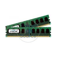 Crucial CT2KIT12864AA667 - 2GB 2x1GB DDR2 PC2-5300 Non-ECC Unbuffered Memory