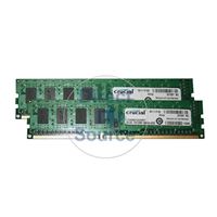 Crucial CT2KIT12864BA1067 - 2GB 2x1GB DDR3 PC3-8500 240-Pins Memory