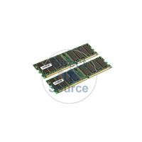 Crucial CT2KIT12864Z335 - 2GB 2x1GB DDR PC-2700 Non-ECC Unbuffered Memory
