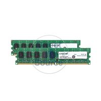 Crucial CT2KIT12872AA80E - 2GB 2x1GB DDR2 PC2-6400 ECC Unbuffered Memory
