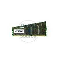 Crucial CT2KIT12872Z40B - 2GB 2x1GB DDR PC-3200 ECC Memory