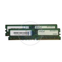 Crucial CT2KIT25672AB667SP - 4GB 2x2GB DDR2 PC2-5300 ECC Registered 240-Pins Memory
