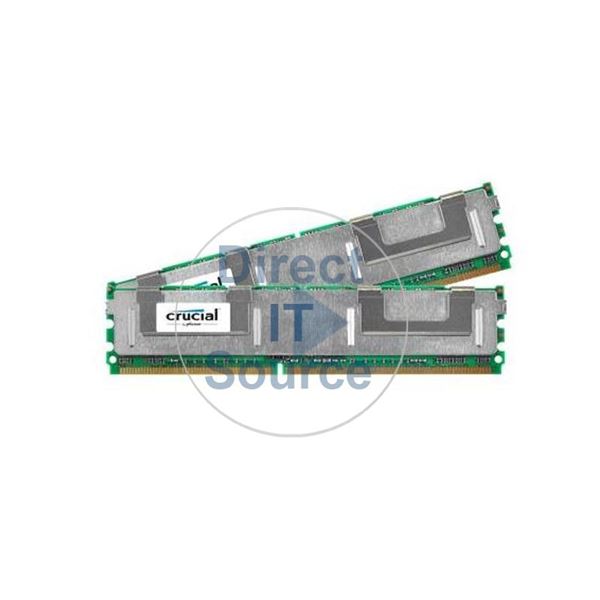 Crucial CT2KIT25672AQ667 - 4GB 2x2GB DDR2 PC2-5300 ECC Fully Buffered 240-Pins Memory