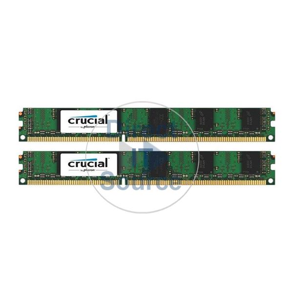 Crucial CT2KIT25672BV1339S - 4GB 2x2GB DDR3 PC3-10600 ECC Registered 240-Pins Memory