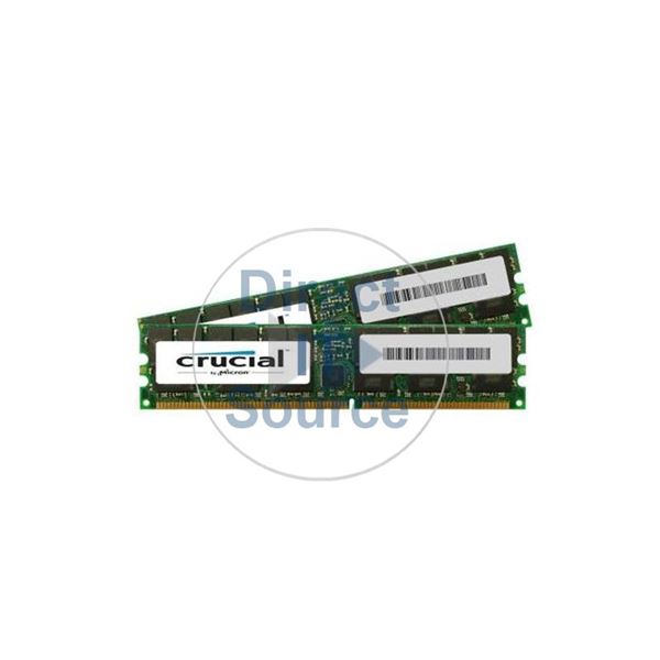 Crucial CT2KIT25672Y335 - 4GB 2x2GB DDR PC-2700 ECC Registered Memory