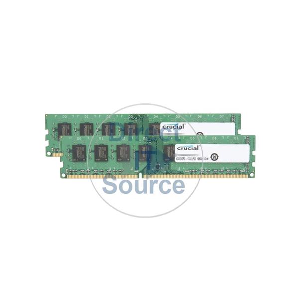 Crucial CT2KIT51264BA1339 - 8GB 2x4GB DDR3 PC3-10600 Non-ECC Unbuffered 240-Pins Memory