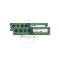 Crucial CT2KIT51264BD1339 - 8GB 2x4GB DDR3 PC3-10600 Non-ECC Unbuffered 240-Pins Memory