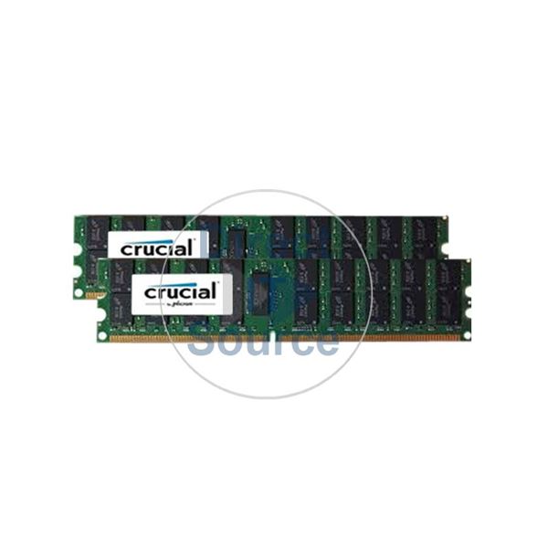 Crucial CT2KIT51272AB667 - 8GB 2x4GB DDR2 PC2-5300 ECC Registered 240-Pins Memory