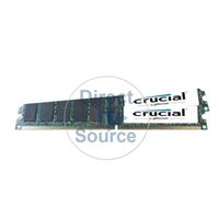 Crucial CT2KIT51272AV667 - 8GB 2x4GB DDR2 PC2-5300 ECC Registered 240-Pins Memory