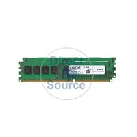 Crucial CT2KIT51272BD160BJ - 8GB 2x4GB DDR3 PC3-12800 ECC Unbuffered 240-Pins Memory