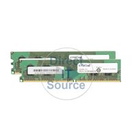 Crucial CT2KIT6464AA667 - 1GB 2x512MB DDR2 PC2-5300 240-Pins Memory