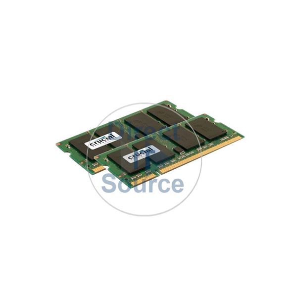 Crucial CT2KIT6464AC53E - 1GB 2x512MB DDR2 PC2-4200 Non-ECC Unbuffered 200-Pins Memory