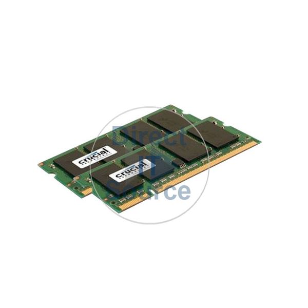Crucial CT2KIT6464AC667 - 1GB 2x512MB DDR2 PC2-5300 200-Pins Memory