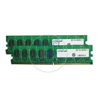 Crucial CT2KIT6472AA53E - 1GB 2x512MB DDR2 PC2-4200 ECC Unbuffered 240-Pins Memory