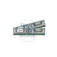 Crucial CT2KIT6472AF667 - 1GB 2x512MB DDR2 PC2-5300 ECC Fully Buffered Memory