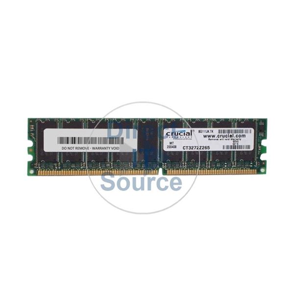 Crucial CT3272Z265 - 256MB DDR PC-2100 ECC Unbuffered 184-Pins Memory