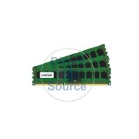 Crucial CT3KIT12872BW1339S - 3GB 3x1GB DDR3 PC3-10600 ECC Registered 240-Pins Memory