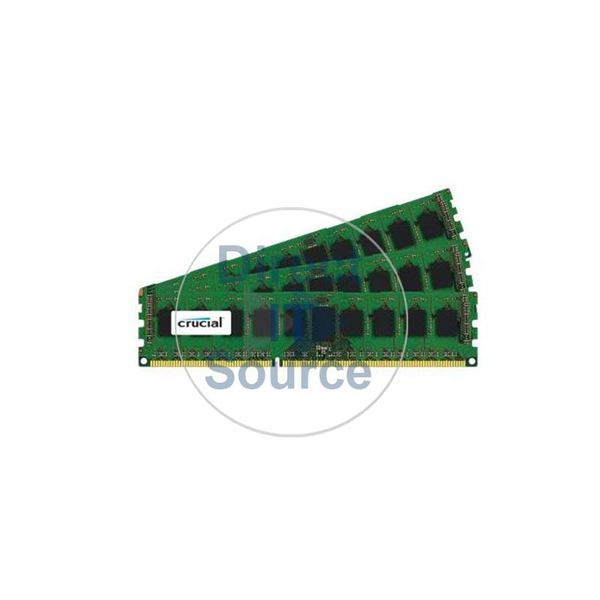 Crucial CT3KIT12872BW1339S - 3GB 3x1GB DDR3 PC3-10600 ECC Registered 240-Pins Memory