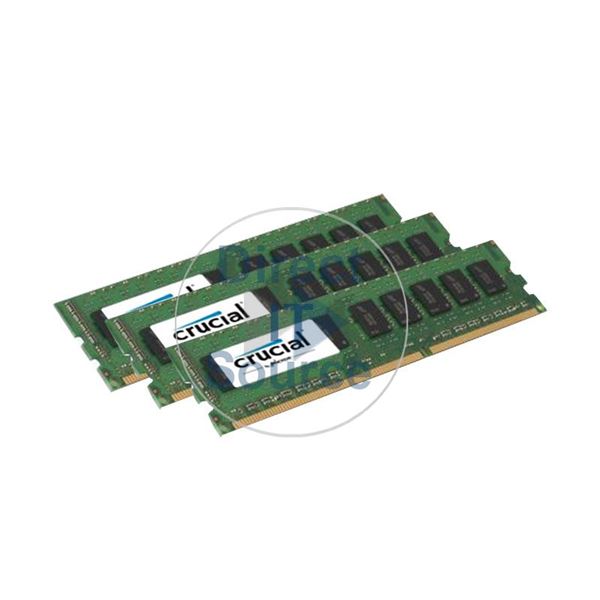 Crucial CT3KIT25672BA1339 - 6GB 3x2GB DDR3 PC3-10600 ECC Unbuffered 240-Pins Memory
