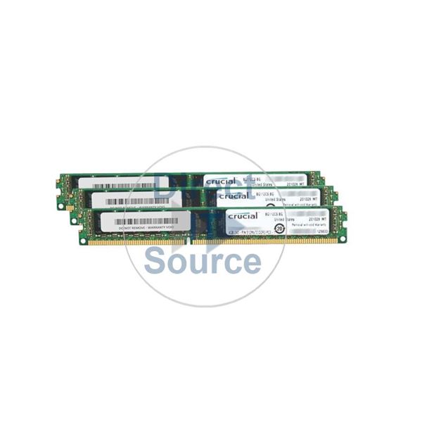 Crucial CT3KIT51272BV1339 - 12GB 3x4GB DDR3 PC3-10600 ECC Registered 240-Pins Memory