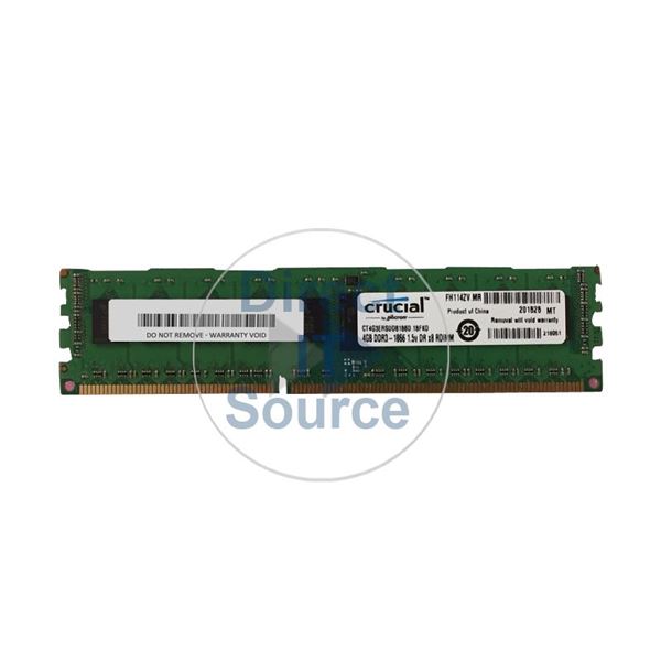 Crucial CT4G3ERSDD8186D.18FKD - 4GB DDR3 PC3-14900 ECC Registered Memory