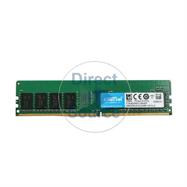 Crucial CT4G4DFS8213.C8FADP - 4GB DDR4 PC4-17000 Non-ECC Unbuffered Memory