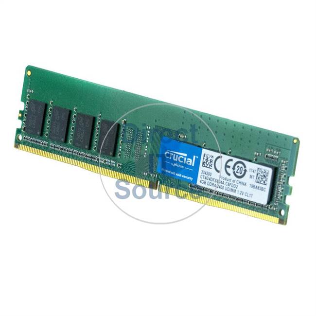 Crucial CT4G4DFS824A.C8FDD2 - 4GB DDR4 PC4-19200 Non-ECC Unbuffered 288-Pins Memory