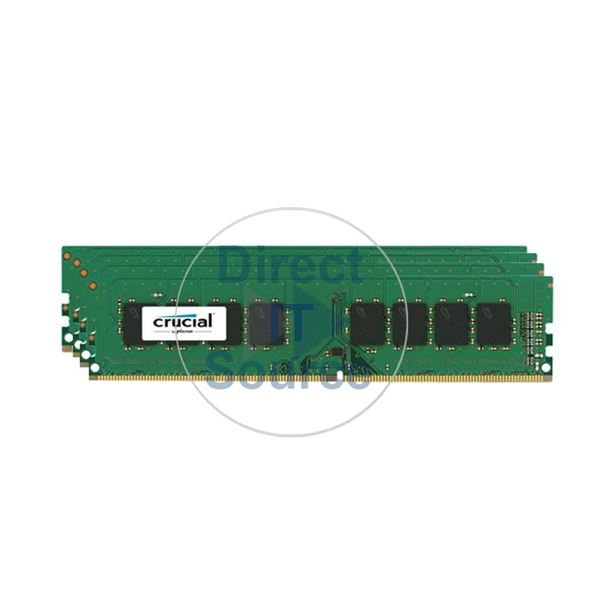 Crucial CT4K16G4DFD8266 - 64GB 4x16GB DDR4 PC4-21300 Non-ECC Unbuffered 288-Pins Memory