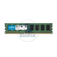 Crucial CT51264BA160B.M16FKR - 4GB DDR3 PC3-12800 Non-ECC Unbuffered 240-Pins Memory